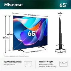 Hisense TV 65" 4K UHD SMART LED 65A6S