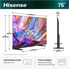 Hisense TV 75" 4K UHD SMART QLED 75E7S