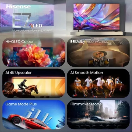 Hisense TV 75" 4K UHD SMART QLED 75E7S