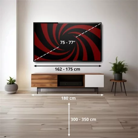 Hisense TV 75" 4K SMART MINILED 75U7SPRO