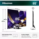 Hisense TV 85" 4K SMART MINILED 85U7SPRO