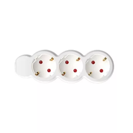 Home by Somogyi 3-AS ELOSZTÓ 3MÉTER, 3X1,5MM2 FEHÉR NV 3-3/WH/1,5