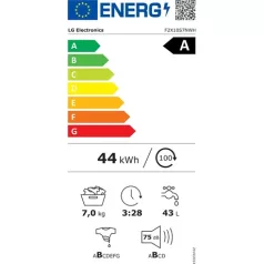 Lg MOSÓGÉP ELÖLTÖLTŐS, 7 KG F2X10S7NWH