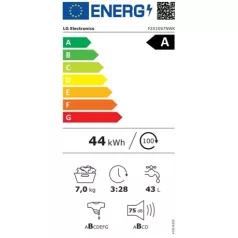Lg MOSÓGÉP ELÖLTÖLTŐS, 7 KG F2X10S7NWK