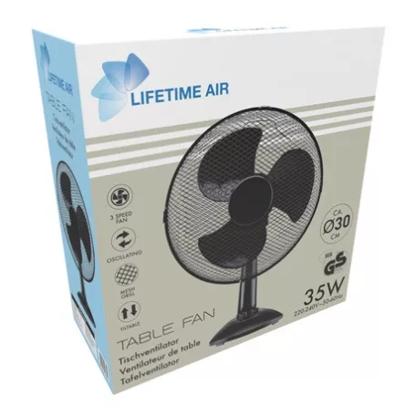 Lifetime Air ASZTALI VENTILÁTOR 30 CM 50385