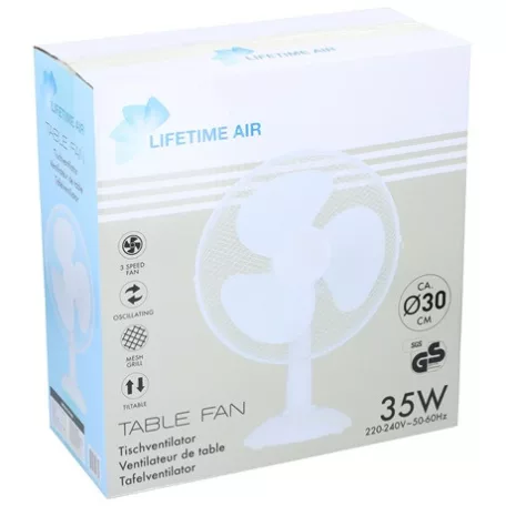 Lifetime Air VENTILÁTOR ASZTALI 30 CM 871125250384
