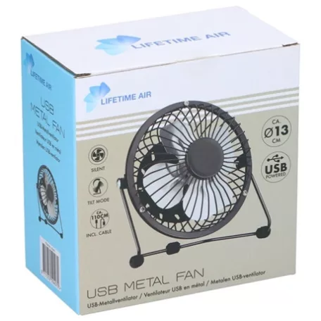 Lifetime Air ASZTALI VENTILÁTOR 13 CM, USB 871125250407
