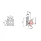 Meliconi FALI KONZOL VESA 100 580454 FLATSTYLE FTR100 