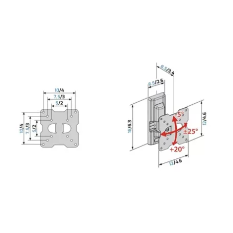 Meliconi FALI KONZOL VESA 100 580454 FLATSTYLE FTR100 