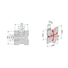 Meliconi FALI KONZOL DÖNTHETŐ VESA 200 580455 FLATSTYLE FTR200  