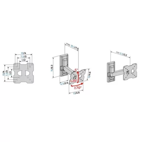 Meliconi FALI KONZOL VESA 100 580457 FLATSTYLE FR100  