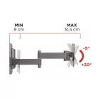 Meliconi FALI KONZOL VESA 100 DUPLA KAROS 580460 FLATSTYLE FDR100 