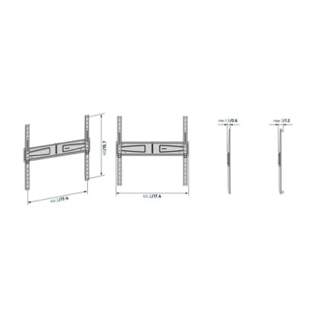 Meliconi FALI KONZOL VESA 400 580467 FLATSTYLE FS400 FB  