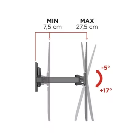 Meliconi FALI KONZOL VESA 400 580468 FLATSTYLE FR400 FB 