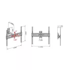 Meliconi FALI KONZOL VESA 400 580468 FLATSTYLE FR400 FB 