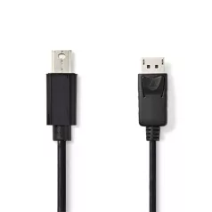 Nedis MINI DISPLAYPORT - DISPLAYPORT KÁBEL CCGP37400BK20