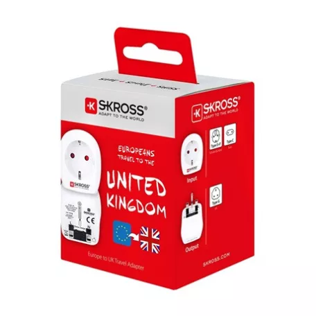 Skross UTAZÓADAPTER - EUROPE TO UK SKR1500230E
