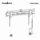 Nedis FALI KONZOL TVWM1035BK
