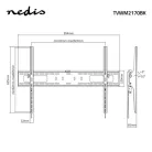 Nedis FALI KONZOL TVWM2170BK