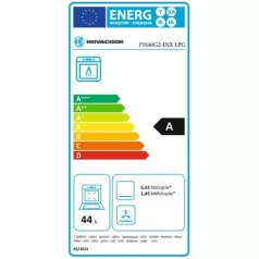 Novacook TŰZHELY GÁZ LPG F5S40G2 INX LPG