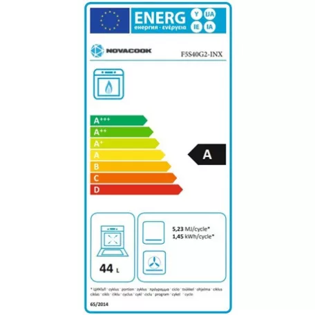 Novacook TŰZHELY GÁZ F5S40G2 INX