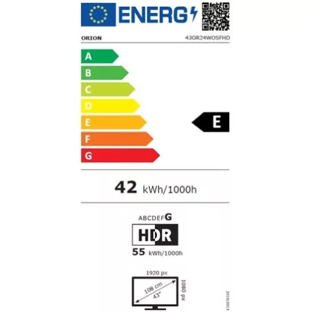 Orion TV 43" FULL HD WebOS SMART LED 43OR24WOSFHD