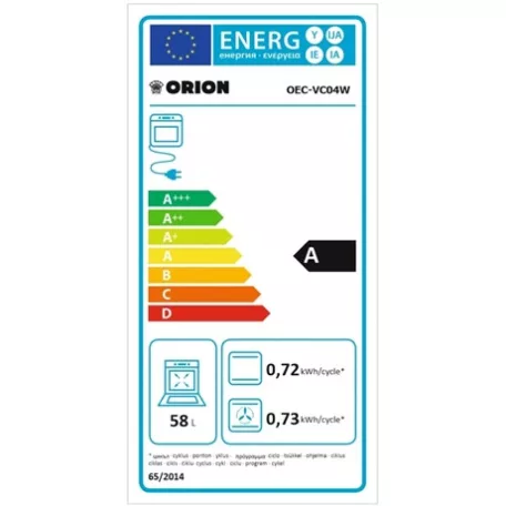 Orion TŰZHELY KERÁMIALAPOS OEC-VC04W