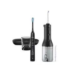   Philips ELEKTROMOS FOGKEFE ÉS FOGKÖZTISZTÍTÓ CSOMAG, FEKETE HX3886/43