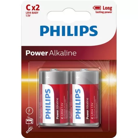 Philips ELEM POWER ALKALI C 2-BLISZTER LR14P2B/10