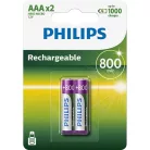 Philips ELEM TÖLTHETŐ AAA 800 mAh 2-BLISZTER R03B2A80/10