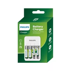   Philips ELEM TÖLTŐ AA/AAA  2db AAA 700mAh és 2db AA 1300mAh SCB4013NB/00