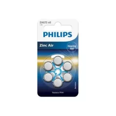   Philips ELEM HALLÓKÉSZHEZ CINK-LEVEGŐ 1.4V 6-BLISZTER ZA675B6A/00