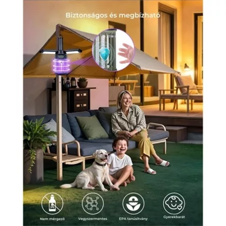 RoosCamp UV SZÚNYOGIRTÓ ÉS KEMPINGLÁMPA ROOSZAPPER