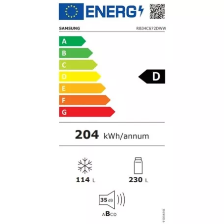 Samsung HŰTŐ ALULFAGYASZTÓS RB34C672DWW/EF