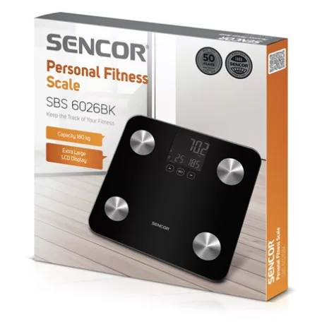 Sencor SZEMÉLYMÉRLEG SBS 6026BK