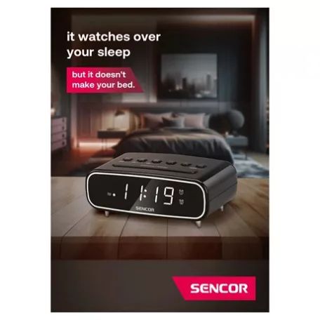 Sencor ÉBRESZTŐÓRÁS RÁDIÓ SRC2600W
