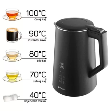 Sencor VÍZFORRALÓ HŐMÉRSÉKLETSZABÁLYOZÓVAL SWK 0600BK