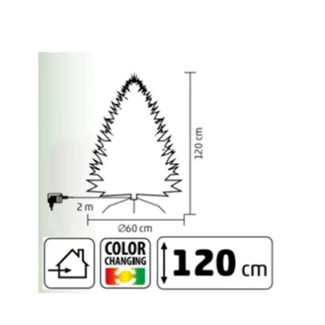 Home by Somogyi MŰFENYŐ LED-ES OPTIKAI SZÁLLAL 120 CM KIX120LED
