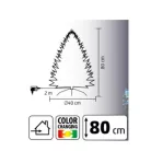 Home by Somogyi MŰFENYŐ LED-ES OPTIKAI SZÁLLAL 80 CM KIX80LED