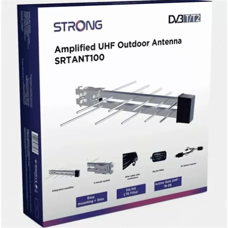 Strong UHF KÜLTÉRI ANTENNA 16-18dB DVB-T/T2 SRTANT100
