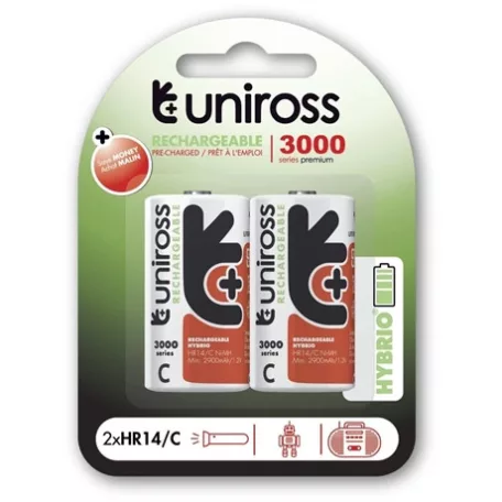 Uniross AKKUMULÁTOR ELEM MÉRETŰ UH2C3000