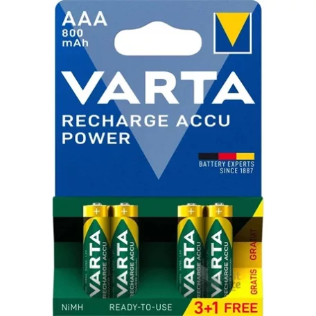 Varta AAA 800MAH NIMH AKKU 3+1 DB/BLISZTER 56703101494