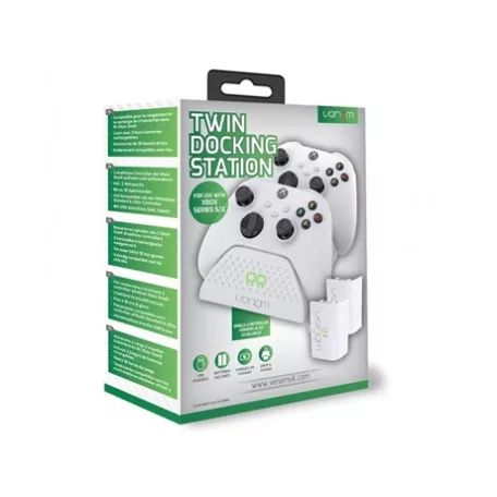 Venom XBOX SERIES X & S FEHÉR DUPLA TÖLTŐÁLLOMÁS + 2DB AKKUMULÁTOR VS2871