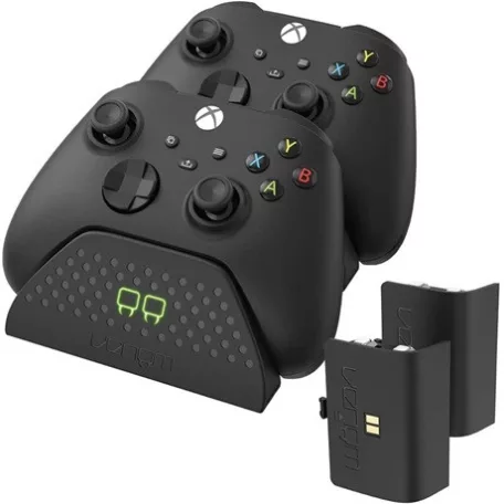 Venom XBOX SERIES X & S FEKETE DUPLA TÖLTŐÁLLOMÁS + 2 DB AKKUMULÁTOR VS2881