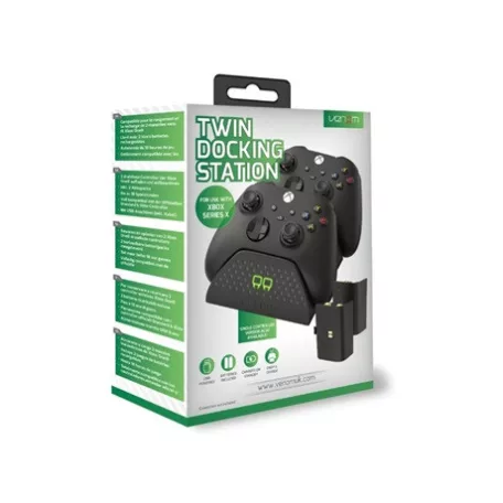 Venom XBOX SERIES X & S FEKETE DUPLA TÖLTŐÁLLOMÁS + 2 DB AKKUMULÁTOR VS2881