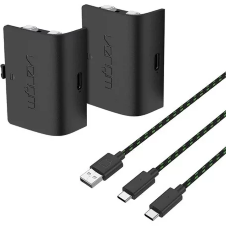 Venom XBOX SERIES X & S 2DB FEKETE AKKUMULÁTOR + 3 M TÖLTŐKÁBEL VS2882