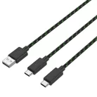 Venom XBOX SERIES S & X FEKETE AKKUCSOMAG (2 DB) + 3 MÉTER TÖLTŐKÁBEL VS2883