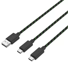   Venom XBOX SERIES S & X FEKETE AKKUCSOMAG (2 DB) + 3 MÉTER TÖLTŐKÁBEL VS2883