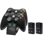 Venom XBOX 360 FEKETE DUPLA TÖLTŐÁLLOMÁS + 2DB AKKUMULÁTOR VS2891