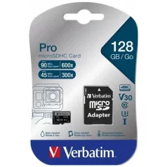   Verbatim MEMÓRIAKÁRTYA MICRO SDXC KÁRTYA ADAPTERREL, 128GB 47044